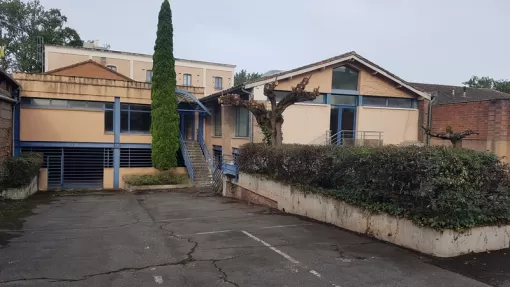 Entreprise spécialisée dans l'élagage d'arbre dans une cour de bâtiment sur Montauban, Montauban, Arlequin Espaces Verts
